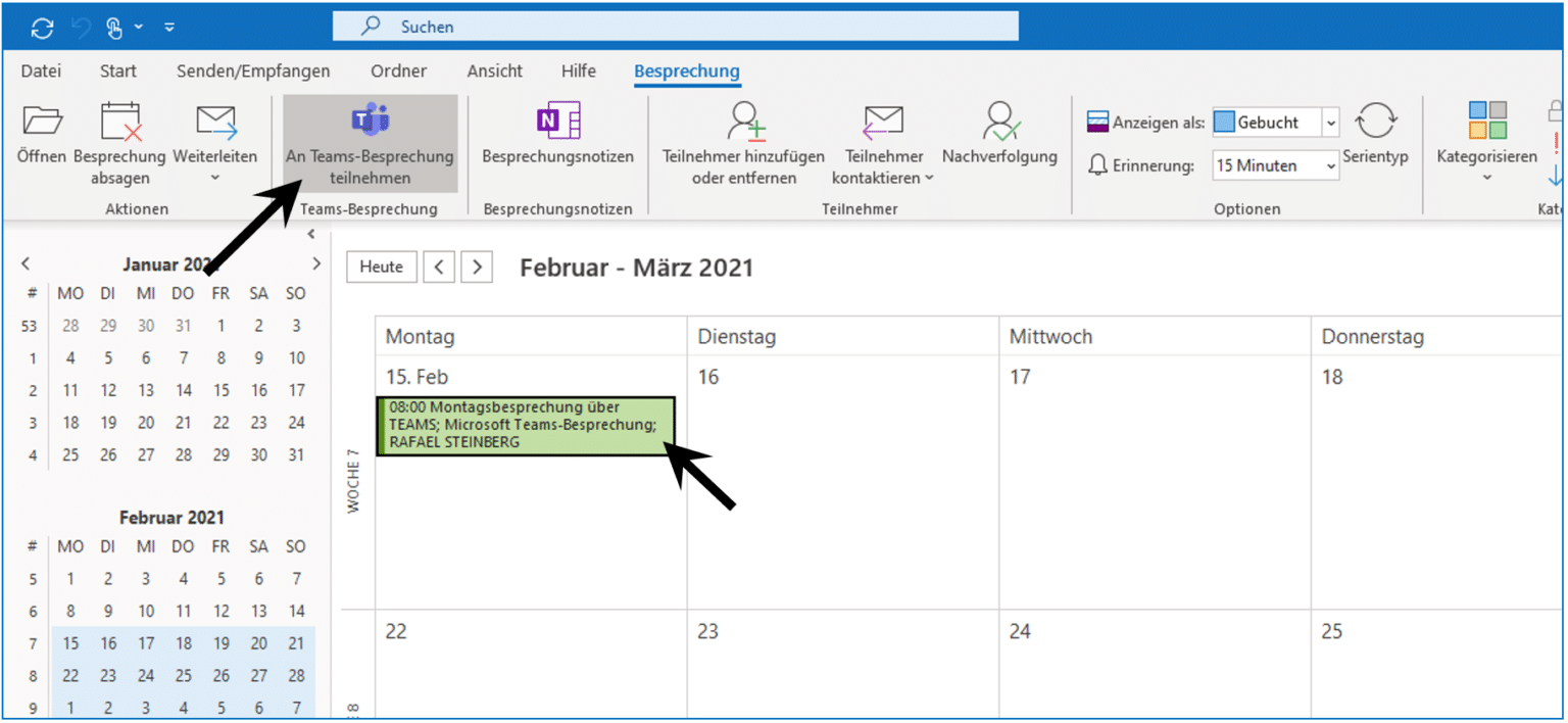 TeamsBesprechung starten ENTDECKE digital GmbH